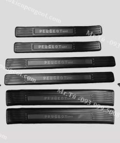 Nẹp bậc và cốp xe Peugeot 408 2023 titan đen (bộ 10 chi tiết) - phụ kiện Peugeot 408